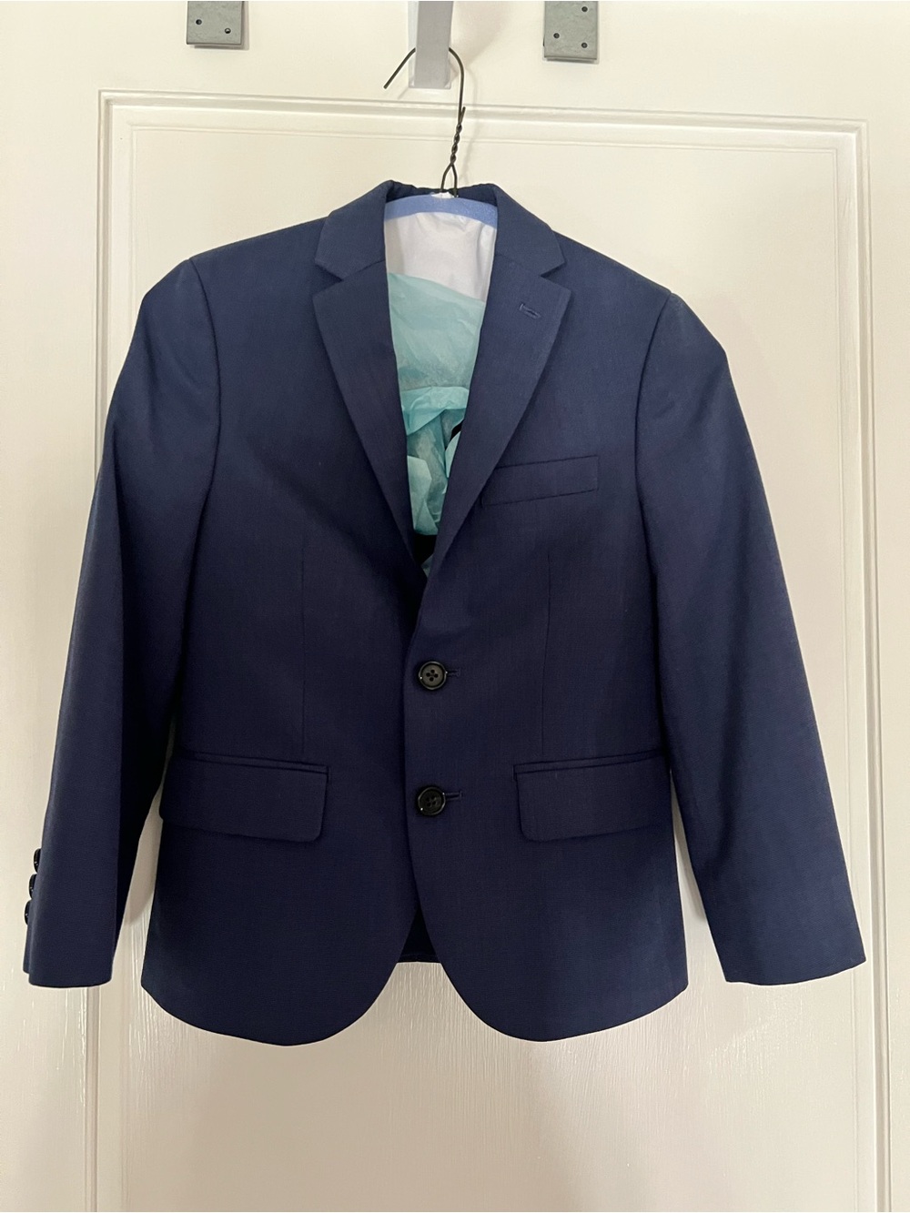 Ralph Lauren Boys Navy Blue Two-Button Blazer